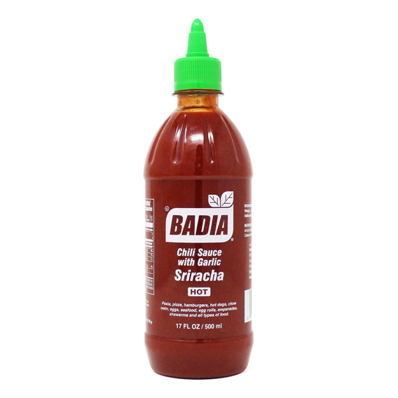 Sriracha 500ml Sin Gluten Vegano Kosher Badia