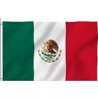 Bandera Oficial De México Mx 150 X 90 Cm 3 X 5 Pies