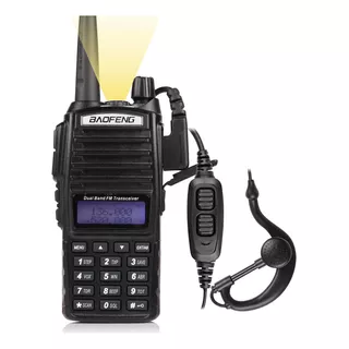 Radios Walkie Talkie Baofeng Uv82 Uhf/vhf 128 Canale 8km Color Negro