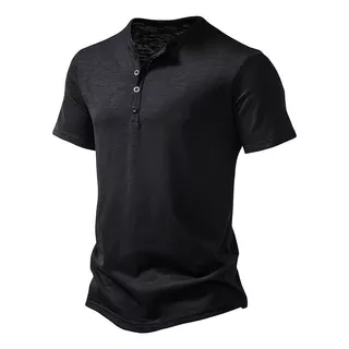 Camisa Elegante Casual De Manga Corto Para Hombre