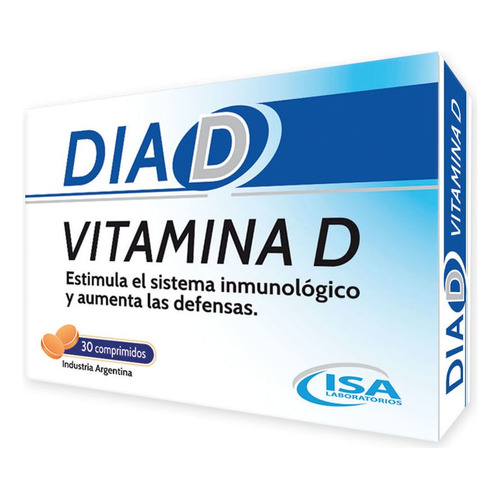 Suplemento Dietario Isa Dia D vitamina D 30 Comprimidos
