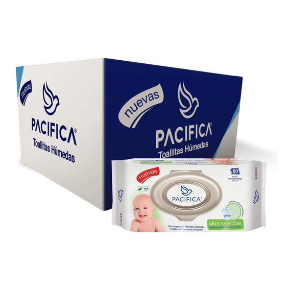 Toallitas Húmedas Ultra Sensitive Pacifica 960 Toallitas