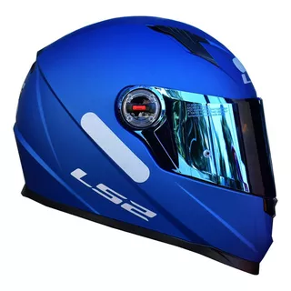 Capacete Ls2 Ff358 Xdron Neon Laranja Azul Amarelo Branco Cor Azul Fosco Desenho Monocolor Tamanho Do Capacete 58