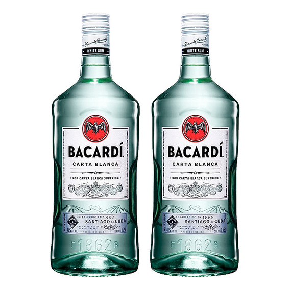 Bipack Ron Bacardí Carta Blanca 1750 Ml C/u