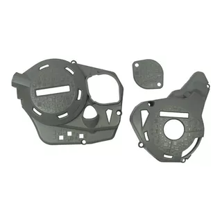 Protetor Tampas Do Motor Crf 250f Amx Defender Cinza