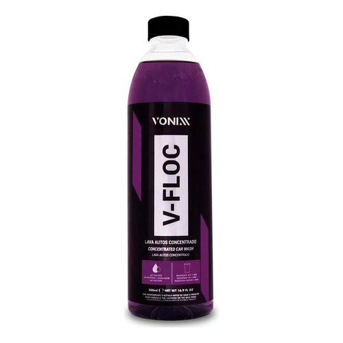 Shampoo Para Autos Ph Neutro Concentrado V Floc Vonixx 500ml