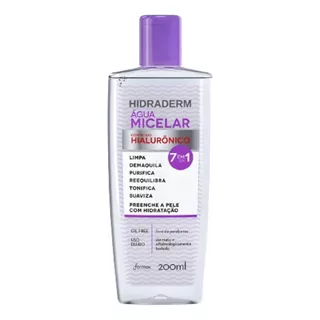 Agua Micelar Hidraderm Com Acido Hialurônico 7 Em 1