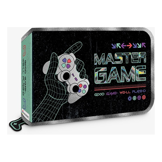 Cartuchera Master Game 1 Piso Pvc Multiscope Sharif Express Color Unico