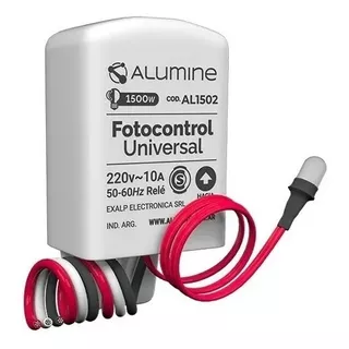 Fotocontrol X3 U. Universal 1500w 220v  3 Cables - Aluminé