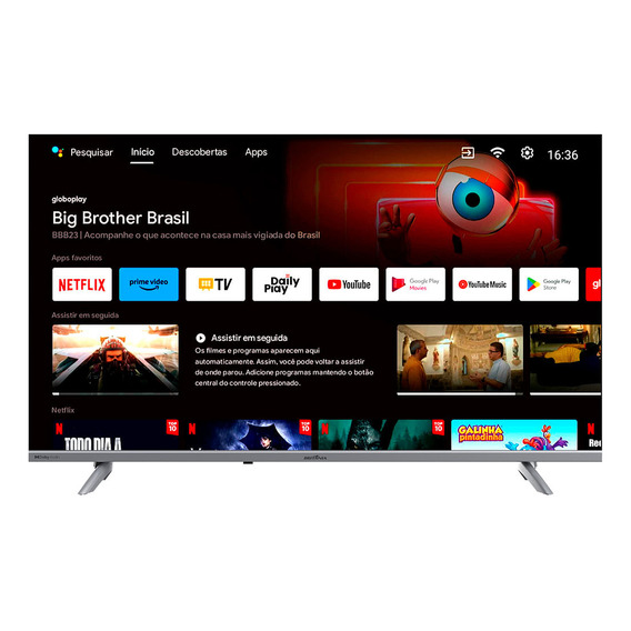 Smart Tv 43 Britânia Led Btv43e3aagssgblf Android Tv Dolby