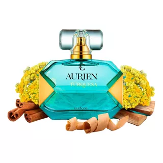 Perfume Eudora Aurien Turquesa - Tesouro Perfumado É Envolto Por Especiarias Quentes, Um Toque Licoroso De Âmbar E Madeiras Cremosas
