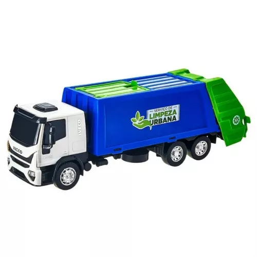 Kit Caminhão Iveco Baú + Ônibus de Brinquedo Iveco Menino