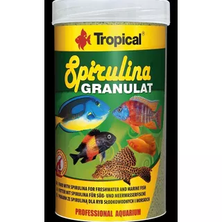 Ração Tropical Spirulina Granulat 110g  Cascudos Ciclideos