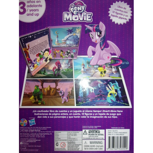 Libro My Little Pony The Movie - Cuentos + 12 Figuras