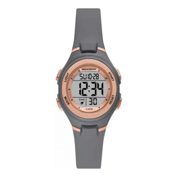 Reloj Para Mujer Skechers Woodlake Sr2136 Gris