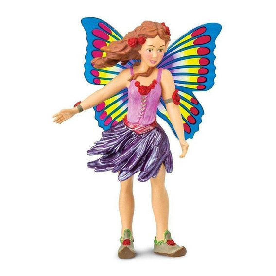 Figura Violeta Mariposa Fairy Fantasy Safari Muñeco Febo