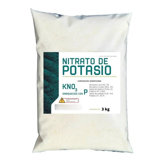 Nitrato De Potasio 3 Kg Hidroponia