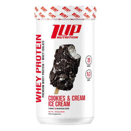 Whey Protein 2lbs - 1up Sabor Cookis And Cream Ice Cream