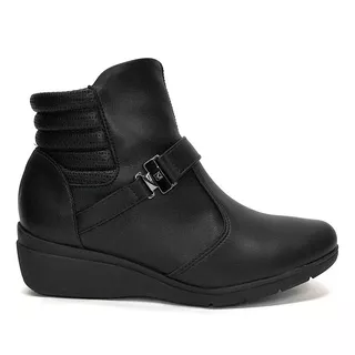 Bota Feminina Piccadilly Anabela Cano Curto Fivela 