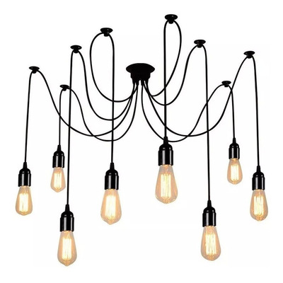 Lampara Colgante Medusa Original Premiun 8 Luces Moderno Lk