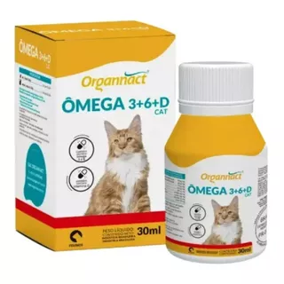 Omega 3+6+d Cat 30ml Suplemento Oleo De Peixe - Organnact