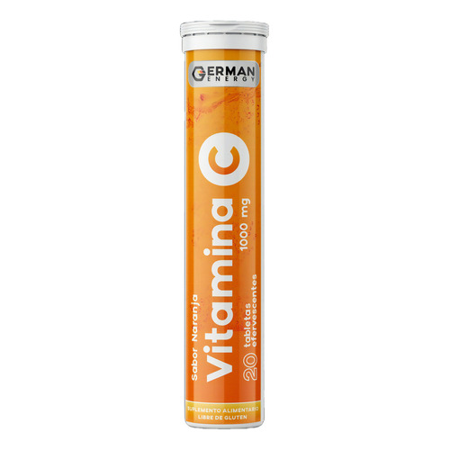 Vitamina C Efervescente 20 Tabletas German Energy 2 Sabores