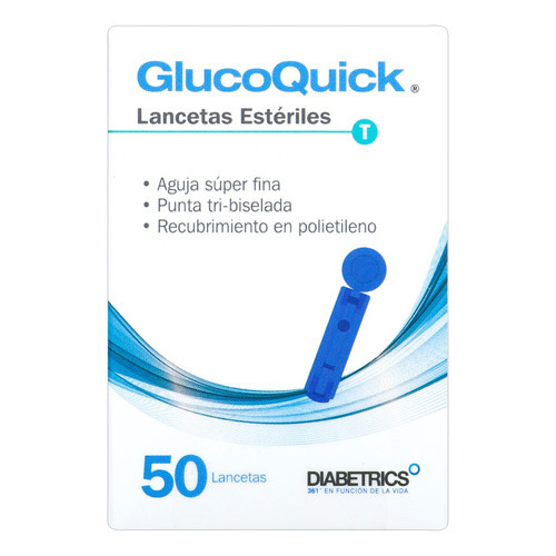 Lancetas Esteriles Glucoquick 50 Unidades