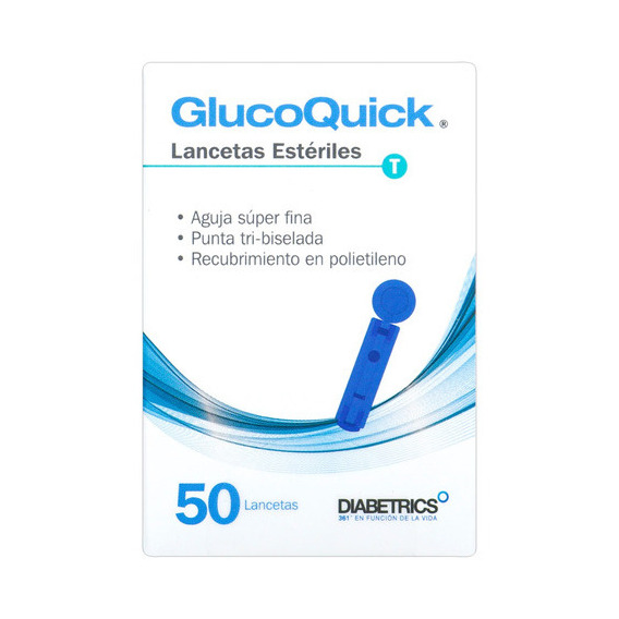 Lancetas Esteriles Glucoquick 50 Unidades