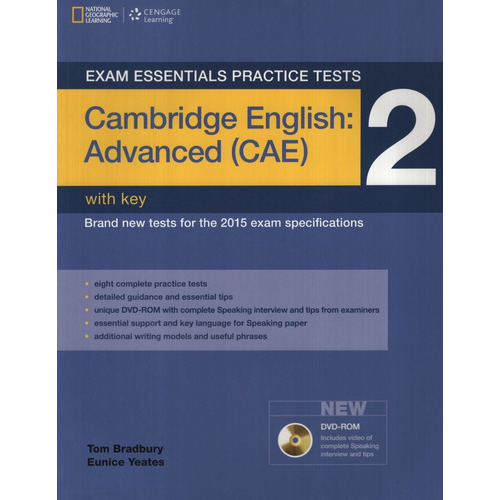 Cambridge English Advanced 2 - Exam Essentials Practice Tests With Key + Dvd-rom, De Osbourne, Charles. Editorial National Geographic Learning, Tapa Blanda En Inglés Internacional, 2015