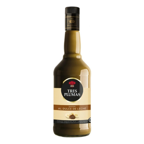 Licor Tres Plumas Banana Dulce De Leche