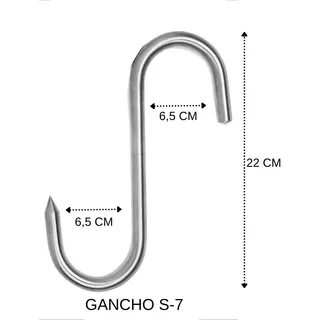 Gancho Para Açougue Frigorífico Carnes S7 6 Un