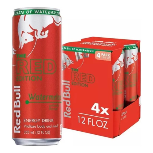 Red Bull Energy Drink Red Edition 250ml - Pack X 4un
