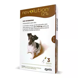 Revolution 12% Combo Para Cães 5,1-10 Kg