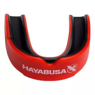 Hayabusa Combat Mouth Guard Protector Bucal Thermomoldeable Color Rojo Sabor Sin Sabor