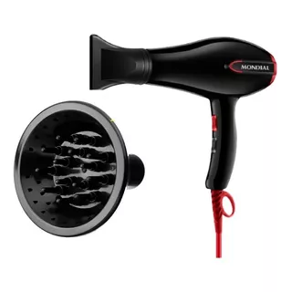 Secador De Cabelo Com Difusor Cachos Mondial 1900w/2000w Nf