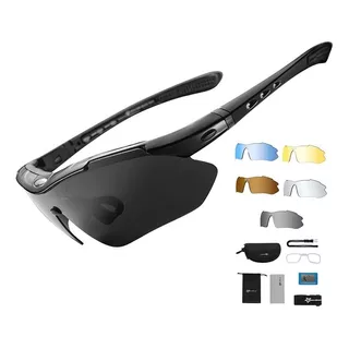 Lentes Ciclismo Rockbros Set 5 En 1 Polarizados Night Vision