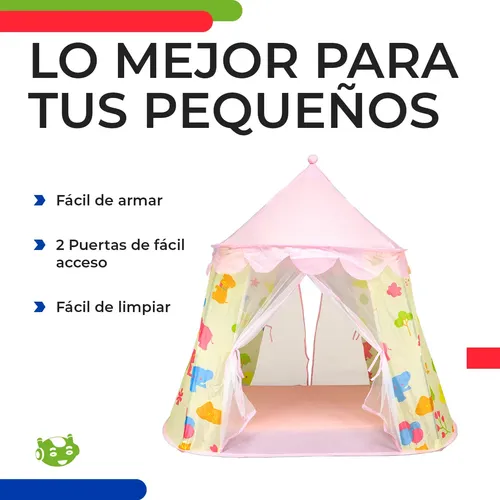Tienda De Campaña Infantil Con Base Secreta – Casita De Juegos Plegable Para Interior Y Exterior, Ideal Para Pijamas Y Fiestas, Fácil Montaje Y Material Resistente
