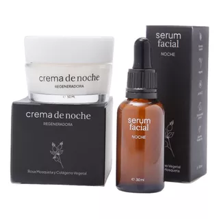 Kit Serum Y Crema Reparación Y Renovación Nocturna Vegaplay 