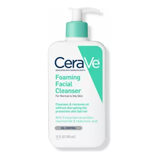 Cerave Limpiador Fácil Espumoso Acné Cutís Graso Original Us