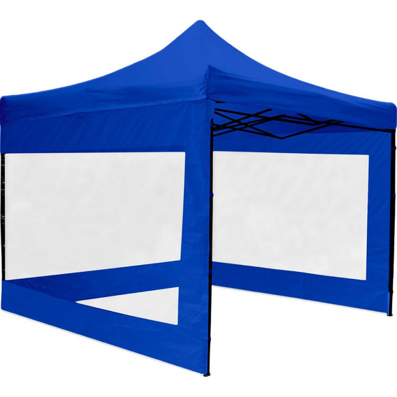 Carpa Toldo 3x3 Plegable Paredes Transparente Tejido 600d Color Blanco