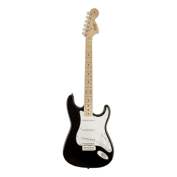 Guitarra eléctrica Squier by Fender Affinity Series Stratocaster de álamo black brillante