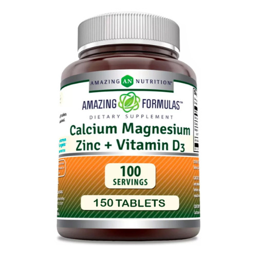 Calcio + Magnesio + Zinc + Vitamina D3 (150) Americano Sabor Sin sabor