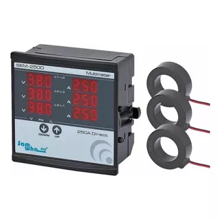 Voltimetro Digital Trifasico 500 Vca  ( V, A, Hz)