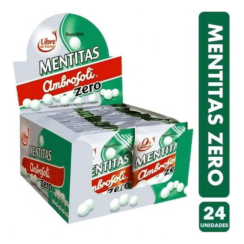 Mentitas Zero De Ambrosoli (caja Con 24 Unidades