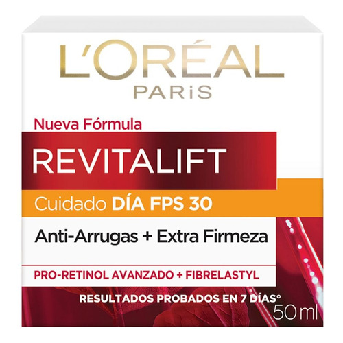 Crema Facial Día Loreal Paris Fps 30 Revitalift 50 Ml