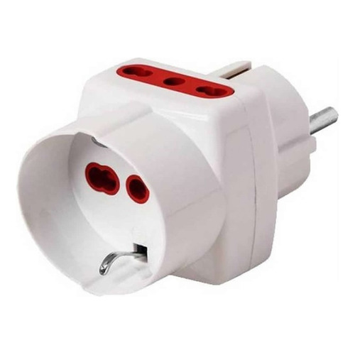 Adaptador Conatel Enchufe Schuko Universal 3 En Línea - Otec