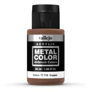 Vallejo Metal Color Airbrush Colors 77710 Cobre Acrílico