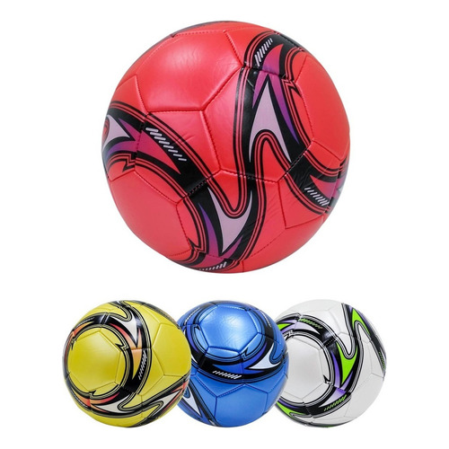 Pelota De Futbol Deportes Infantil Niños Colores N° 5 Color Rojo