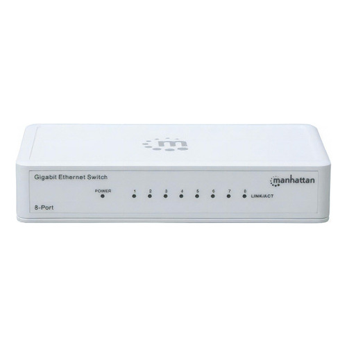 Switch Gb  8 Ptos Manhattan Ethernet Blanco 560702 /v /vc