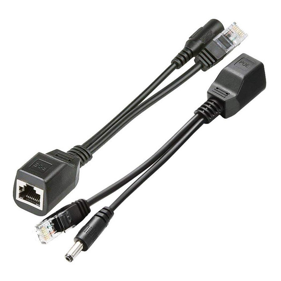 Par De Inyector Poe Splitter 12v Para Cámaras Ip Epa